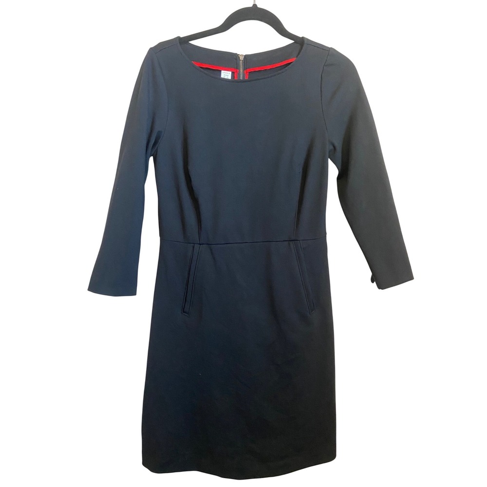 Spanx The Perfect A-Line 3/4 Sleeve Dress Black Ponte 20382R Medium